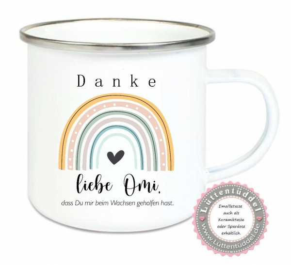 zauberhafter Blumentopf Danke Oma Name Geschenk Abschied Erzieherin, KITA KIGA Hebamme ...von Lüttentüddel® Muttertag, Mitbringsel..